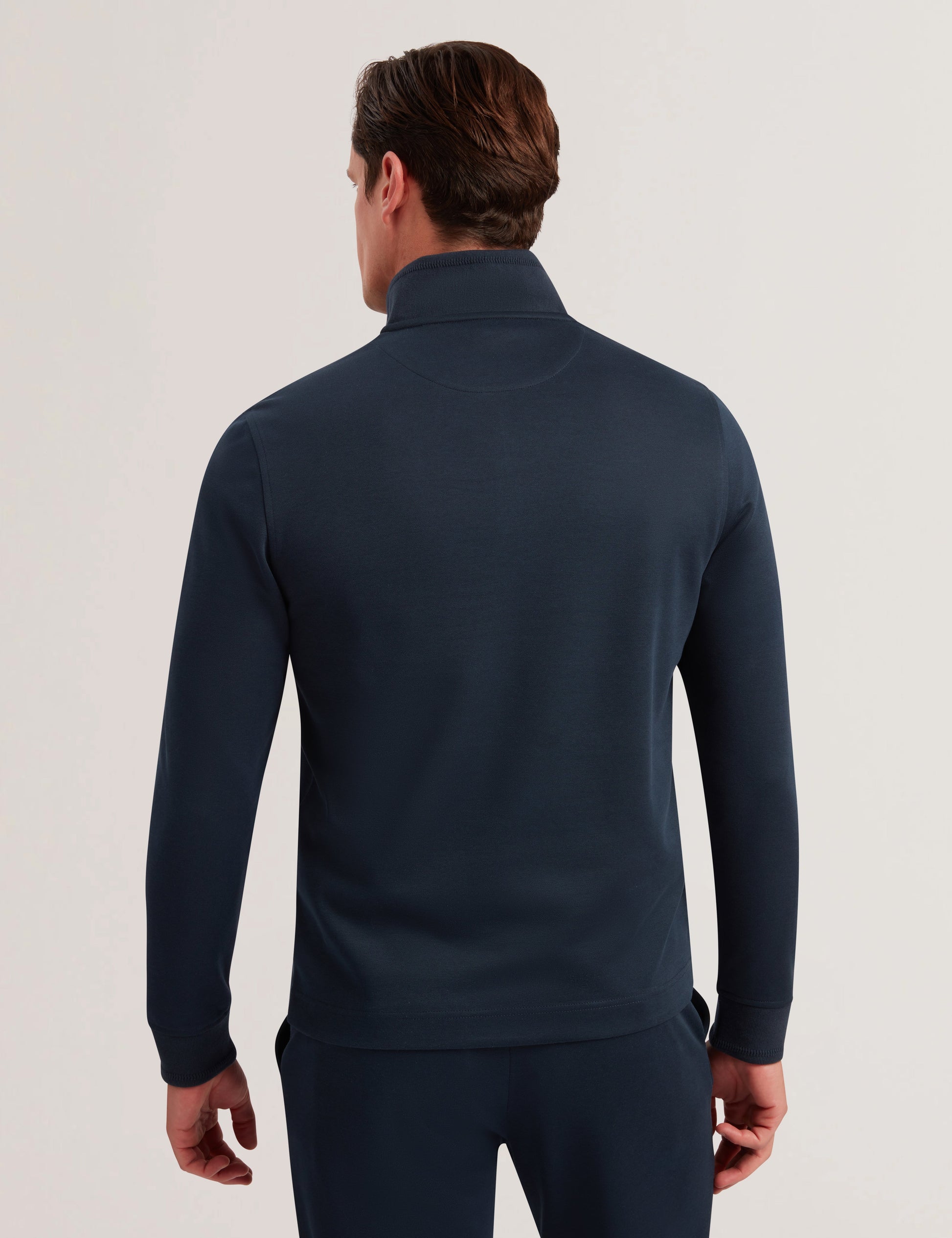 Ted Baker PRYOR - Half Zip Funnel Neck Sweatshirt NAVY