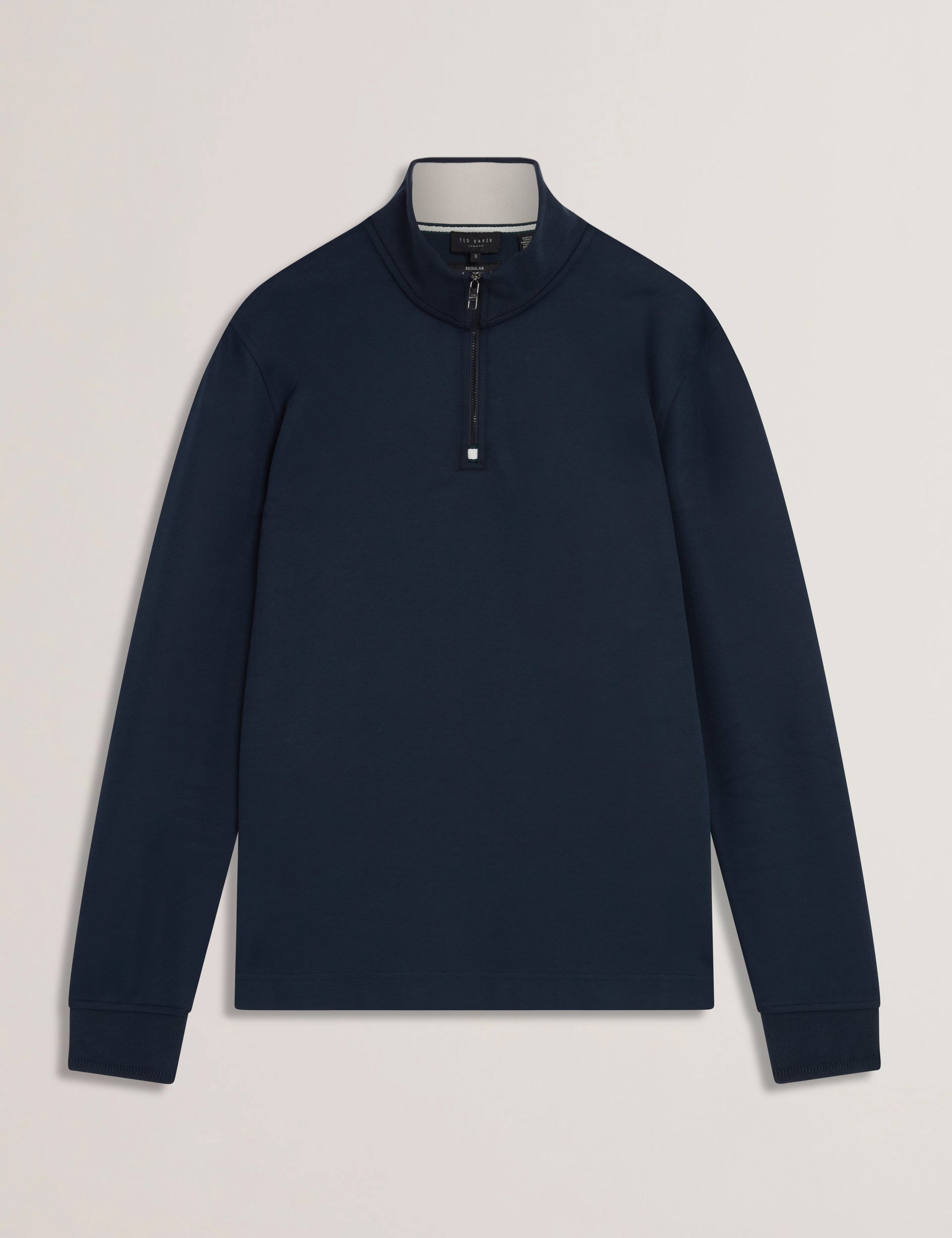 Ted Baker PRYOR - Half Zip Funnel Neck Sweatshirt NAVY