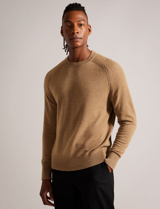 Ted Baker GLANT - Jumper DARK TAN