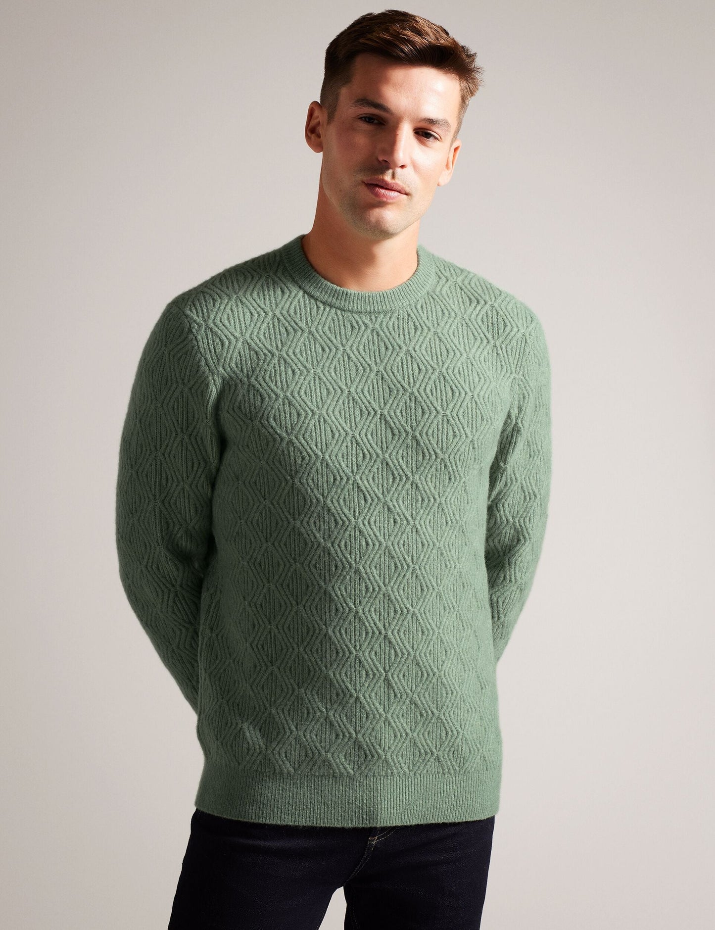 Ted Baker ATCHET - Crew Neck PALE GREEN