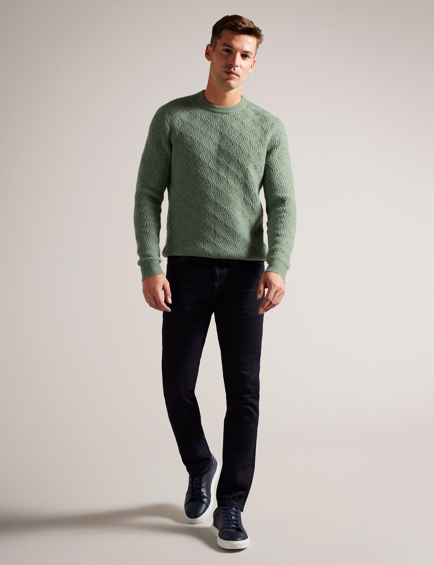 Ted Baker ATCHET - Crew Neck PALE GREEN