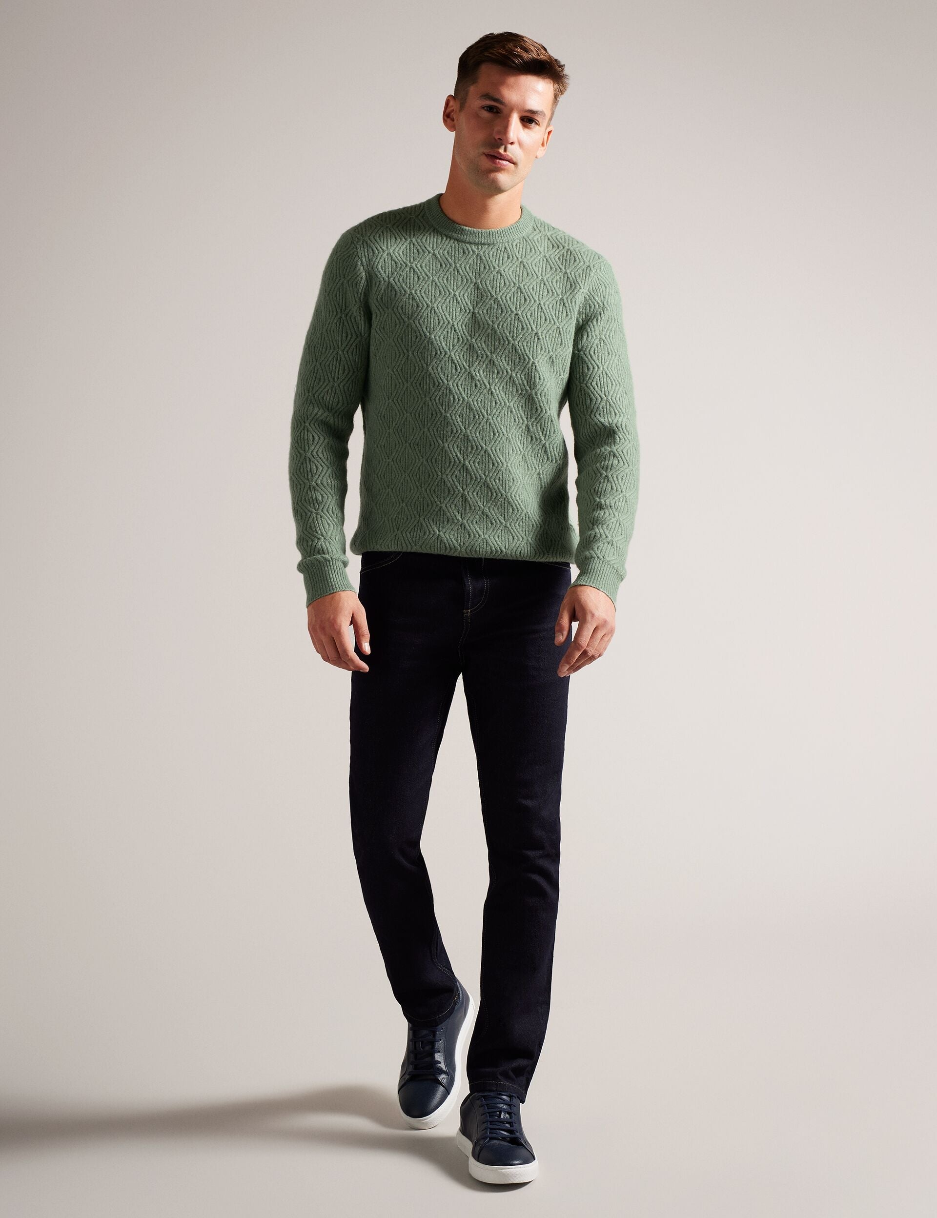 Ted Baker ATCHET - Crew Neck PALE GREEN