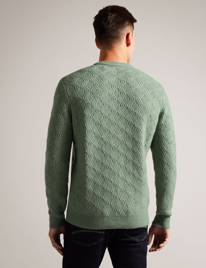 Ted Baker ATCHET - Crew Neck PALE GREEN
