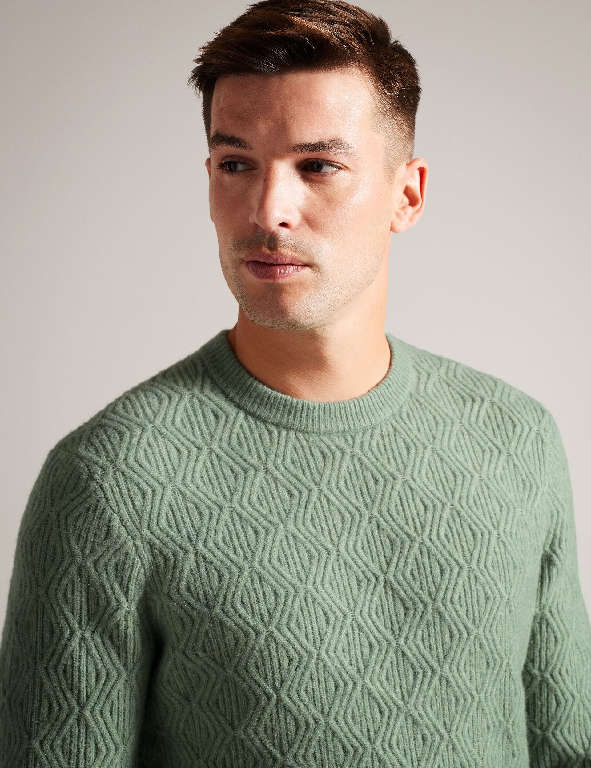 Ted Baker ATCHET - Crew Neck PALE GREEN