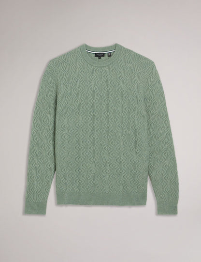 Ted Baker ATCHET - Crew Neck PALE GREEN
