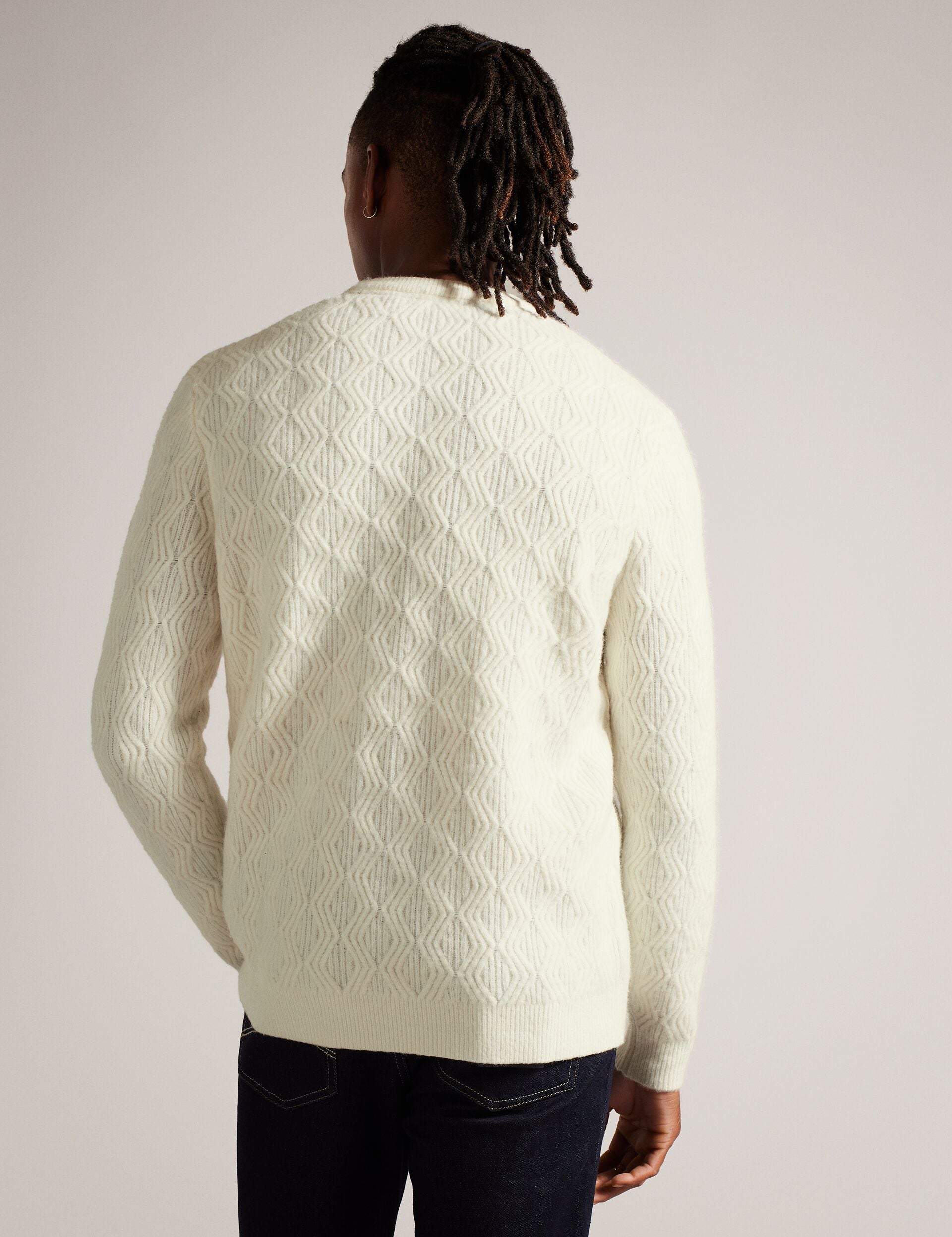 Ted Baker ATCHET - Crew Neck ECRU