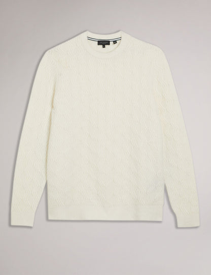 Ted Baker ATCHET - Crew Neck ECRU