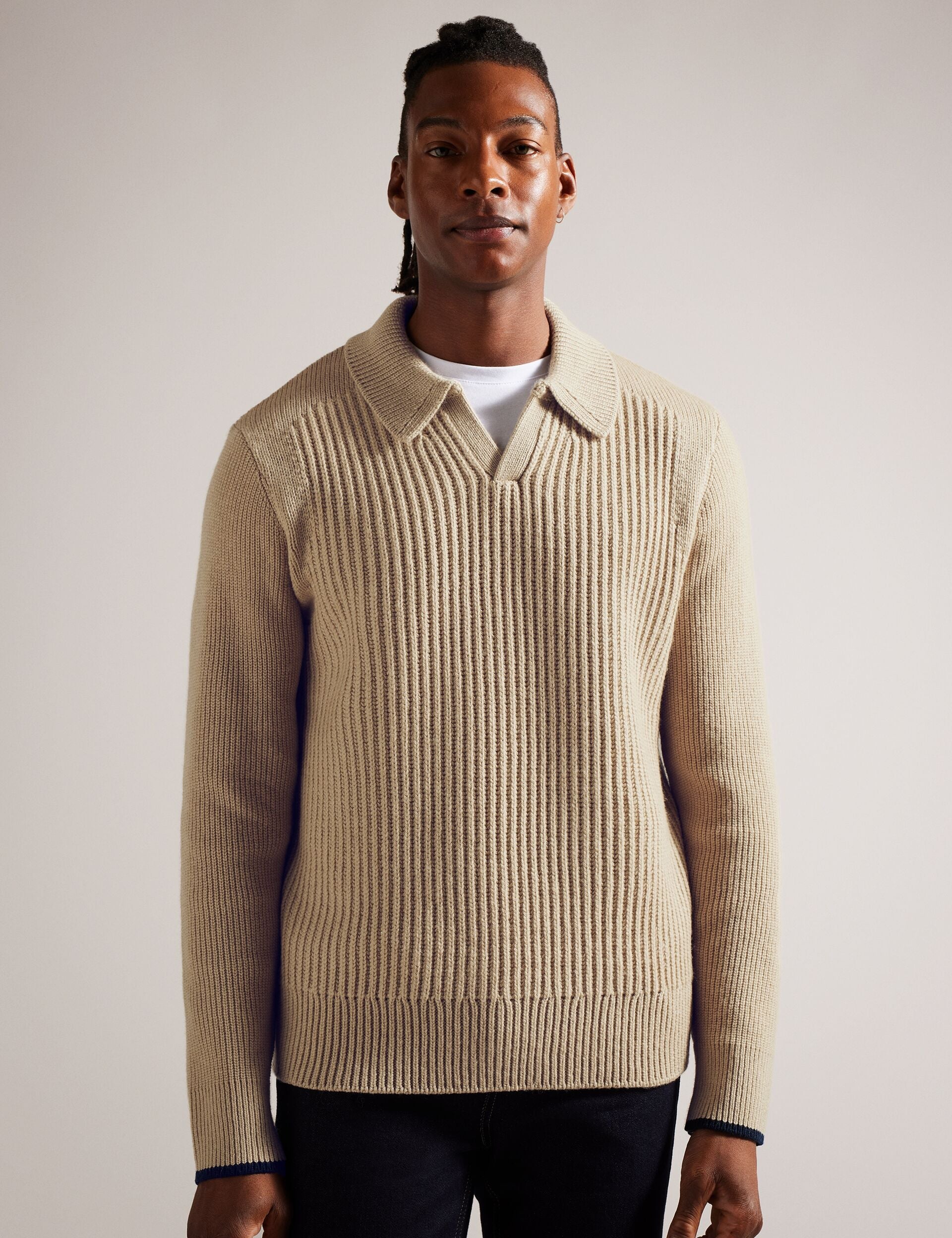 Ted Baker ADEMY - Crew Neck TAUPE