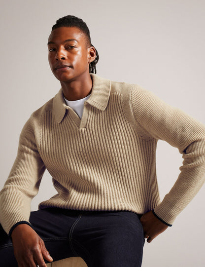 Ted Baker ADEMY - Crew Neck TAUPE