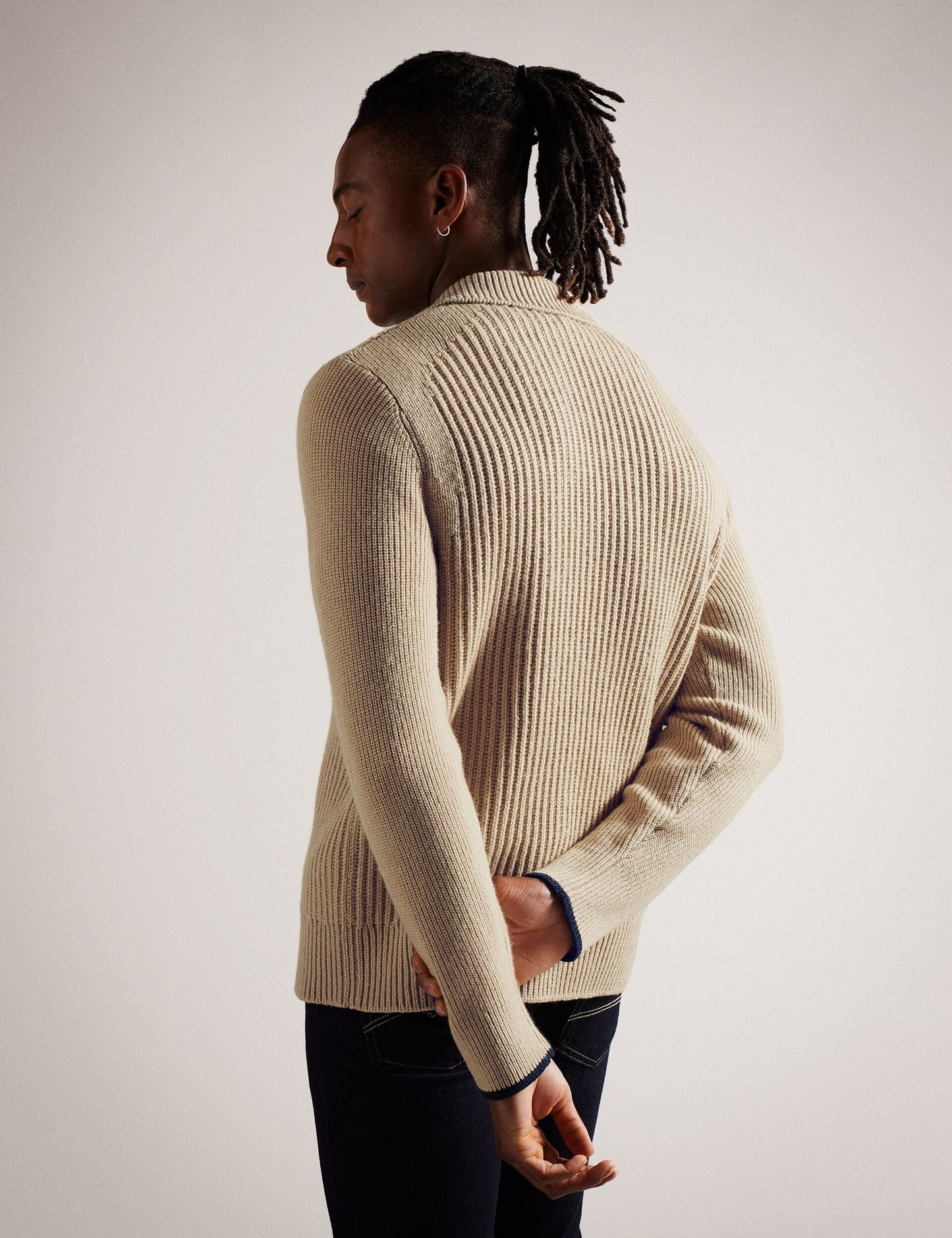 Ted Baker ADEMY - Crew Neck TAUPE