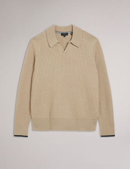 Ted Baker ADEMY - Crew Neck TAUPE